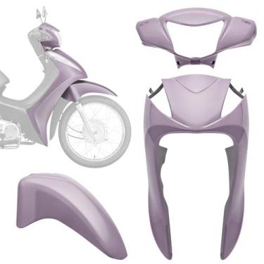 Imagem de Kit Carenagem 3 Peças Pro Tork Moto Honda Biz 125 2011 a 2013 Substitu