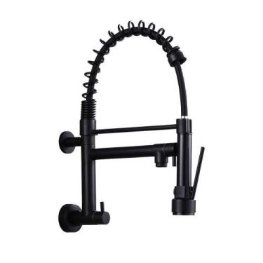 Imagem de Torneira Gourmet 50cm Preta De Parede Belcca Tg50p-pl