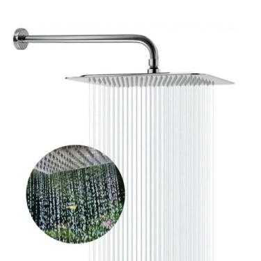 Imagem de Ducha 20cm Em Inox Para Área Externa Piscina - Renmax Metais