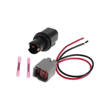 Imagem de REPAIROCK 1 conjunto de fiação de soquete de luz marcador lateral para Ford para Mustang 2005-2023 No.6R3Z13411BA/6R3Z-13411-BA Lâmpada de estacionamento Chicote conector Pigtail