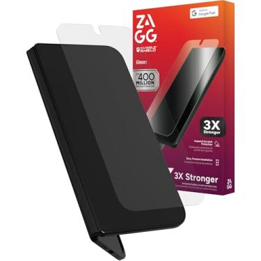 Imagem de ZAGG Película protetora de tela Glass+ Google Pixel 10 Pro Fold – Proteção contra impacto extremo e quebra, resistente a arranhões, resistente a manchas, compatível com scanner de impressão digital