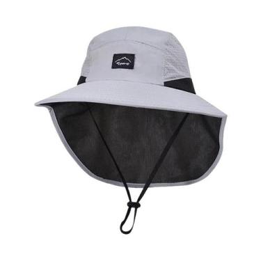 Imagem de Chapéu Balde Unissex De Verão Em Nylon Com Aba Grande, Proteção Solar,