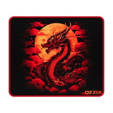 Imagem de Mouse Pad Gamer Speed Premium Profissional Dragão Vermelho Presente Mousepad Japão Borda Costurada