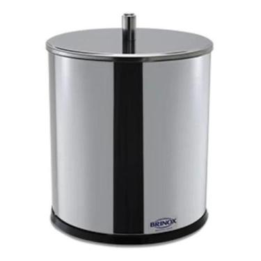 Imagem de Lixeira De Banheiro - Inox - 3, 2 Litros - Brinox - Prateado