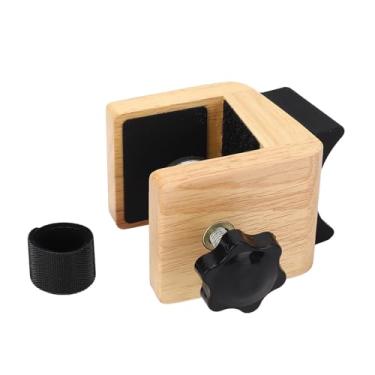 Imagem de Mesa de guitarra Grampo de madeira Ajuste ajustável sem deslizamento Guitarra de guitarra com bloco de silicone para guitarras de baixo elétrico acústico Material de madeira de