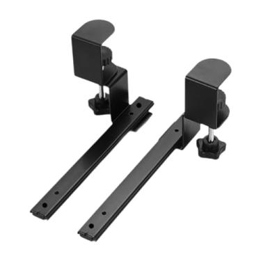 Imagem de KiBcsLic 2 peças bandeja de teclado deslizante lateral para mesa, acessórios de mesa, gavetas resistentes, deslizadores de gaveta de aço para casa