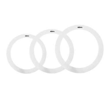 Imagem de Kit Anel Abafador De Pele 10 12 16 Branco Wzrw Williams