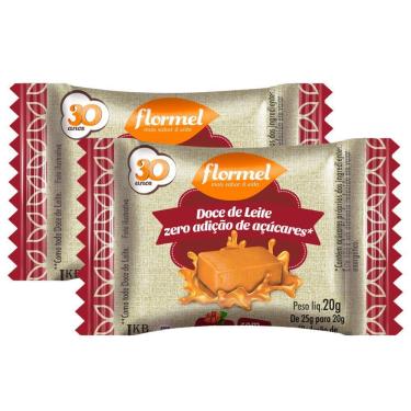 Imagem de Kit 2 Doce de Leite Flormel Zero Adição de Açúcares 20g