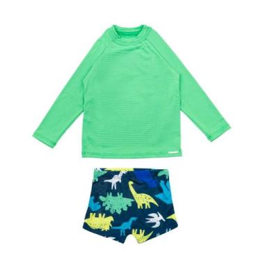 Imagem de Conjunto Blusa + Sunga Infantil Menino Praia Proteção Solar - Jagar, R