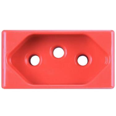 Imagem de Módulo Tomada 2P+T 20 Ampères 250 Volts Vermelho - 57115039 - TRAMONTINA