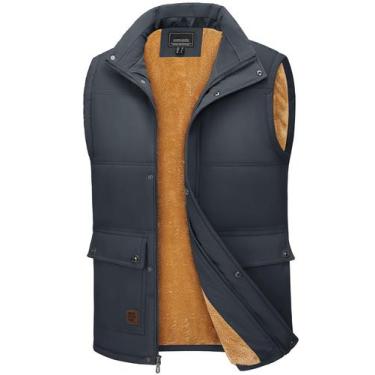 Imagem de Jaqueta sem mangas TACVASEN, roupa leve acolchoada masculina