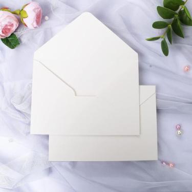 Imagem de Envelope Ponatia A7 13 x 19 cm 80 libras Sparkle Ivory 50 unidades
