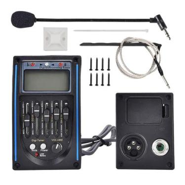 Imagem de Afinador de captador de pré-amplificador de guitarra acústica 5 bandas