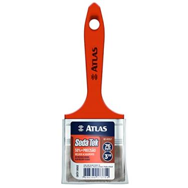 Imagem de Atlas - Trincha Sedatek Fina Simples de 3" para Acabamento em Madeira com Stains e Vernizes.