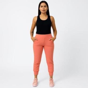 Imagem de Calça Moletom Feminina Jogger 3D Com Bolsos Laterais-Feminino