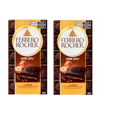 Imagem de Chocolate Dark 55% com Avelã - 2 Unidades de 90g cada