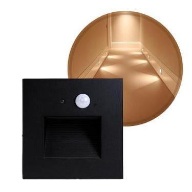 Imagem de Balizador LED Sentinela 3W Luz Quente com Sensor 3M IP65 Opus ST3263 -