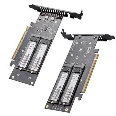 Imagem de Placa de expansão JEYI Quad NVMe PCIe 4.0 para 4 SSD de 8 TB
