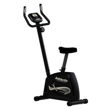 Imagem de Bicicleta Athletic Training Vertical 8 níveis magnéticos Suporta 140kg Pedal suave monitor 11 funções