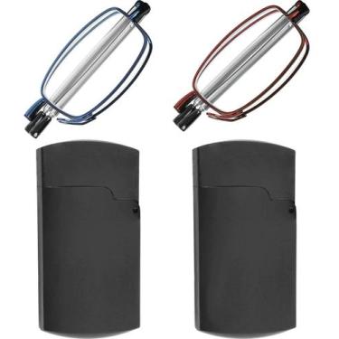 Imagem de Óculos de leitura dobráveis Success Eyewear, 2 pares, azul, bordô