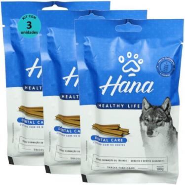 Imagem de Kit 3 Snacks Hana Healthy Life Dental Care Cuidado Com os Dentes Para 