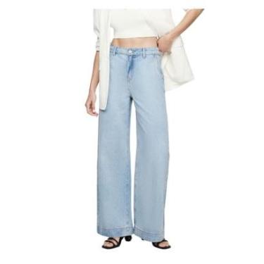 Imagem de Calça Jeans Pantalona Cintura Média E-co2 Denim Dzarm-Feminino