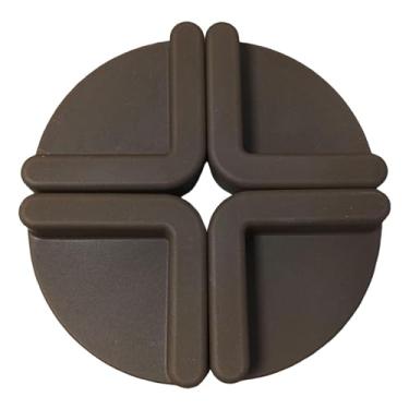 Imagem de ＫＬＫＣＭＳ Conjunto de 4 pés para tábua de corte e tapete de cozinha. Fáceis de usar, ideais para substituir os antigos, perfeitos para presentear. Resistentes, CafÉ