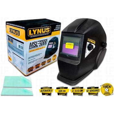 Imagem de Lynus Máscara de Solda Automática MSL-5000, Elétrica, com Maleta, 127V, Fabricação Brasileira