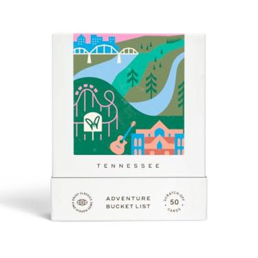 Imagem de Reach International Outfitters Tennessee Adventure Bucket List: 50 Scratch-Off Cards for Outdoor Activities, Tourist Attractions, and Road Trips - Perfect Travel Gift and Guide for Exploring