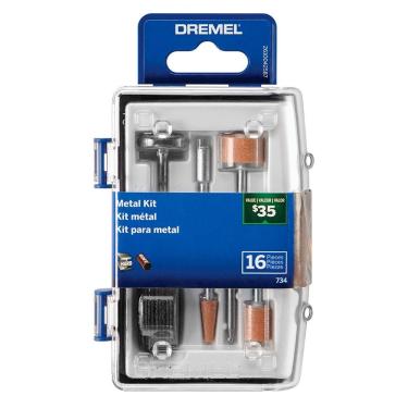 Imagem de Kit De Acessórios Para Micro Retifica 16 Peças P-metal Dremel 26150734ab