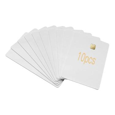 Imagem de SLE4442 Cartões IC de contato (pacote com 10) – Cartões inteligentes com chip ISO PVC para sistemas de controle de acesso, armazenamento seguro e gerenciamento de identidade