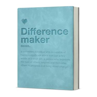 Imagem de KSFFWQIN Caderno com definição de Difference Maker, presente de agradecimento para colega de trabalho, chefe, mentor, professor, fazer diferenças, presentes de aposentadoria, caderno de escrita