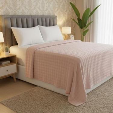 Imagem de Manta Casal, Manta Microfibra Queen, Super Macia Antialérgica Conforto(ROSA CLARO)