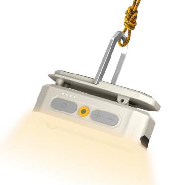 Imagem de BougeRV Luz de área móvel, lanterna de acampamento recarregável, luz de acampamento portátil de 3200 mAh, IP65 à prova d'água, lâmpada de acampamento para barraca, falta de energia, emergência, ao ar