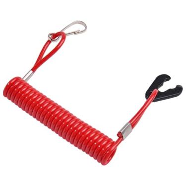 Imagem de Cabo de substituição para interruptor de desligamento de barco, conector de interruptor de parada de segurança, cabo compatível com motor marítimo Yamaha Mercury Tohatsu Mercruiser