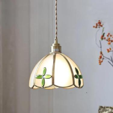 Imagem de Lustre retrô de latão - Perfeito para loft antigo, mesa de cabeceira vintage, restaurante em antigo armazém e pousada litorânea (P)