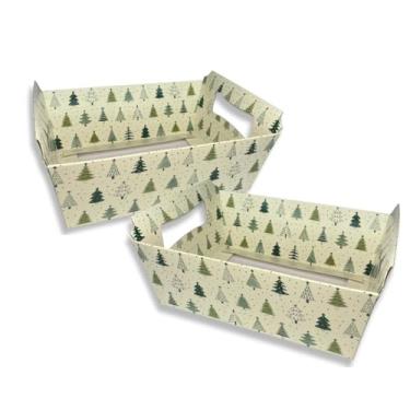 Imagem de Kit 30 Cestas Presente Natal Bandeija Café Da Manhã Tam M