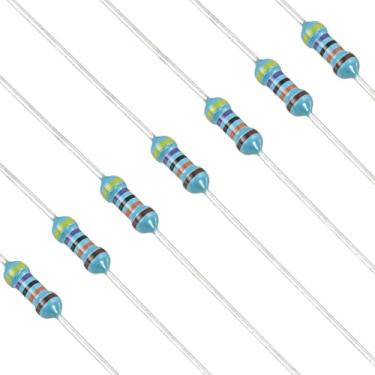 Imagem de YOKIVE Resistor de 100 peças de 470K Ohm, 1/4W (0,25W) Resistor fixo de filme de metal, resistores de tolerância +/-1%, certificado ROHS