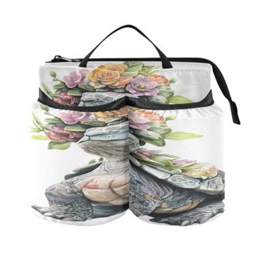 Imagem de Burbuja Porta-copo de bagagem, guirlanda de flores de tartaruga, porta-copos portátil, para comissário de bordo, acessórios universais de viagem
