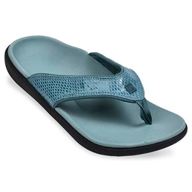 Imagem de Spenco Chinelo feminino Yumi Snake, Azul mineral, 40