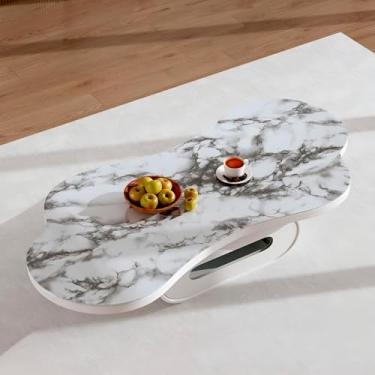 Imagem de Papel Adesivo Decorativo em PVC, Estampa Mármore Branco e Cinza, 3m x 45cm, Impermeável, para Móveis, Bancadas e Paredes