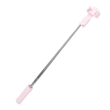 Imagem de Asixxsix Bastão de selfie portátil, extensível, com suporte para celular giratório em 360°, controle remoto, ideal para tirar fotos, gravar vídeos, vlogs e transmissões ao vivo. (Rosa)