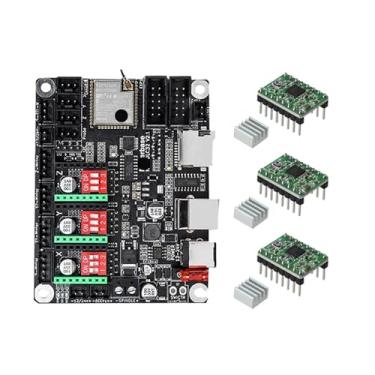 Imagem de Compatível com a placa-mãe Makerbase MKS DLC32 V2.1 de 32 bits - Controlador Wi-Fi offline com tela sensível ao toque TFT TS24/TS35-R para máquina de gravação a laser.(Package 1)