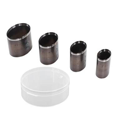 Imagem de Hyuduo Conjunto de Matrizes de Corte de Couro de Liga Sólida de Aço, Ferramenta de Perfuração de Formato Oval Com Lâmina Incisiva, Perfurador de Artesanato DIY para Capa Protetora de Câmera Móvel, Fabricação de Joias, Tecidos Em Camadas,