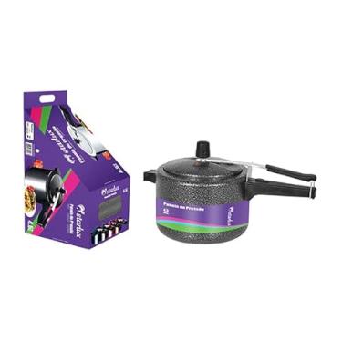 Imagem de Panela de pressão 4,5 Litros craquelada, preta