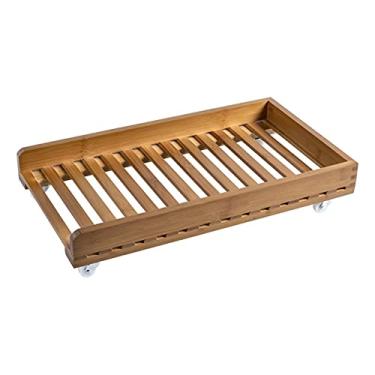 Imagem de Suporte de CPU Suporte de PC Host Suporte de CPU móvel com moldura de três lados Capa de host de mesa Suporte de chão com 4 rodas giratórias para a maioria dos suportes de PC PC (Cor: 1) (2)