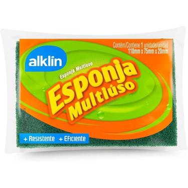 Imagem de Esponja Multiúso - Abrasivo Dupla face c/ 1 unid., Alklin