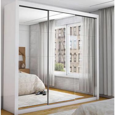 Imagem de Guarda Roupa Isabela Com Espelho Branco - Carioca Móveis