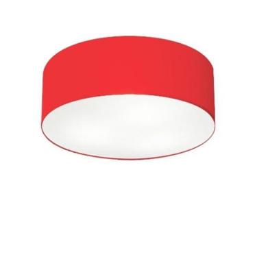 Imagem de Plafon Para Varanda Gourmet Cilíndrico SV-3005 Cúpula Cor Vermelho - L