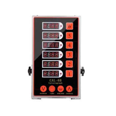 Imagem de Cronômetro de cozinha comercial digital de 6 canais, lembrete, alarme de toque alto